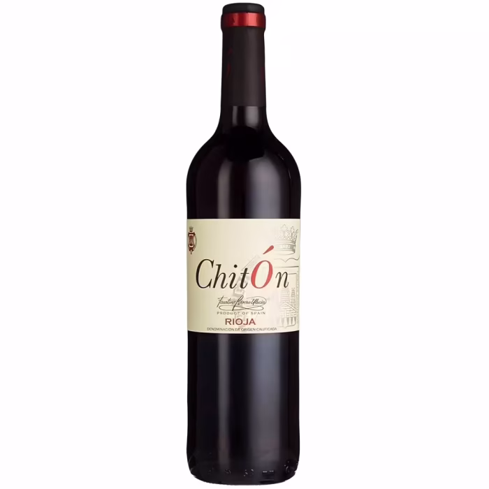 Botella de vino tinto Chitón Cosecha 2013 de Bodegas Faustino Rivero Ulecia Rioja