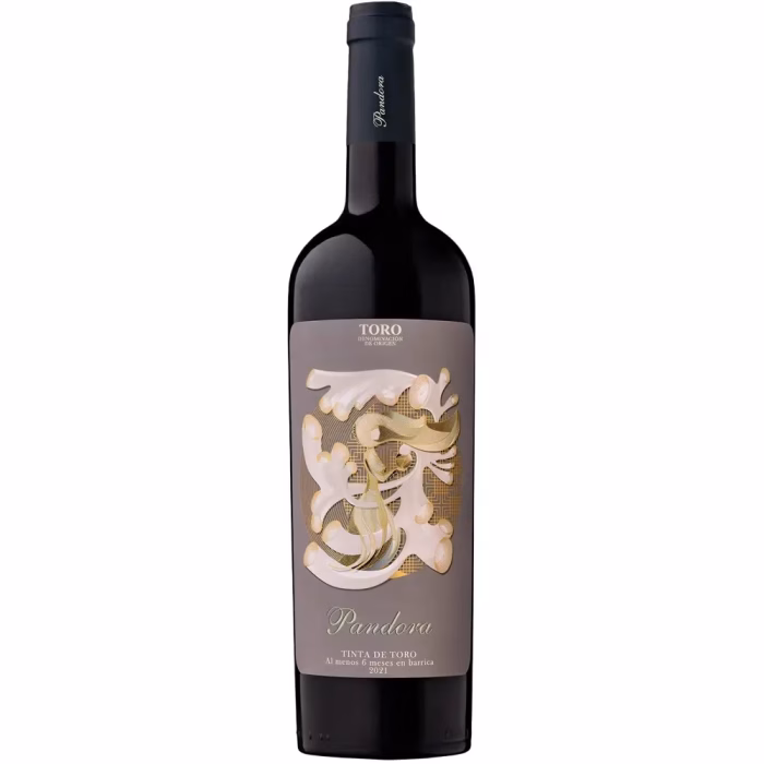 Botella de vino tinto Pandora Tinta de Toro 2023 de Bodegas Pandora Toro